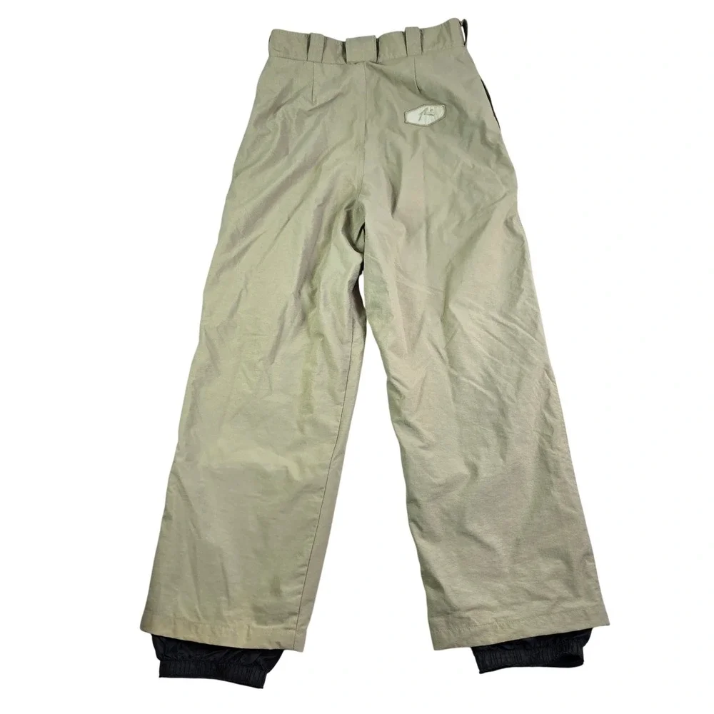 Vintage Y2K Rusty Snow Pants Mens Small Tan Snow Boarding Ski Snowboard Winter